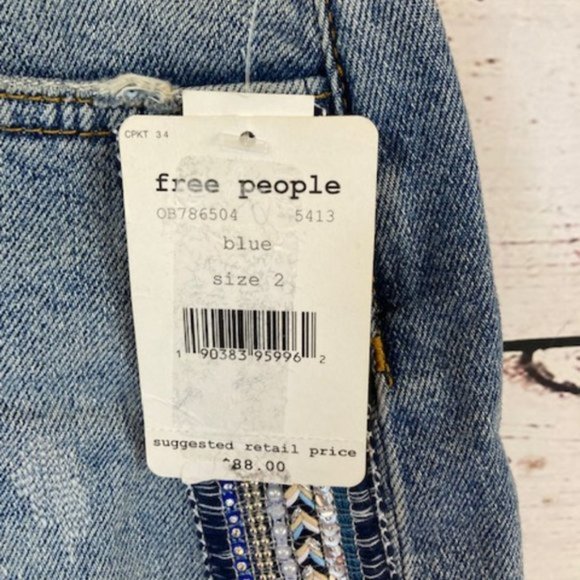 NWT Free People Side Stripe Mini Skirt - Picture 6 of 11